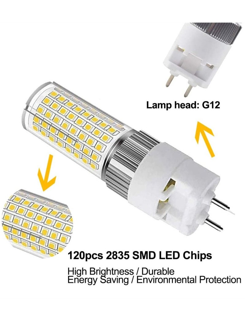 LED Corn Bulb 16W Cool White, 150W Halogen, Incandescent Equivalent, 6000K 1600 Lumen, Ceiling Light Floodlight for Home, Street, Garage, Warehouse, 2 Pack