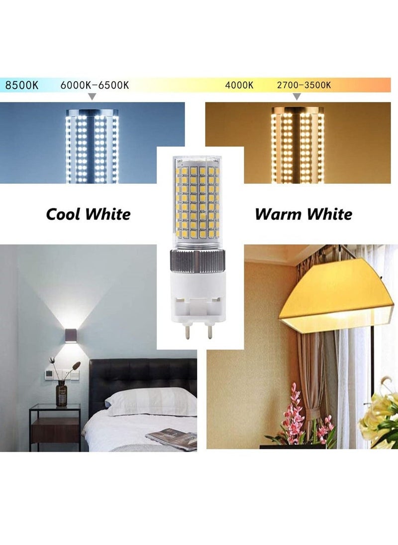 LED Corn Bulb 16W Cool White, 150W Halogen, Incandescent Equivalent, 6000K 1600 Lumen, Ceiling Light Floodlight for Home, Street, Garage, Warehouse, 2 Pack