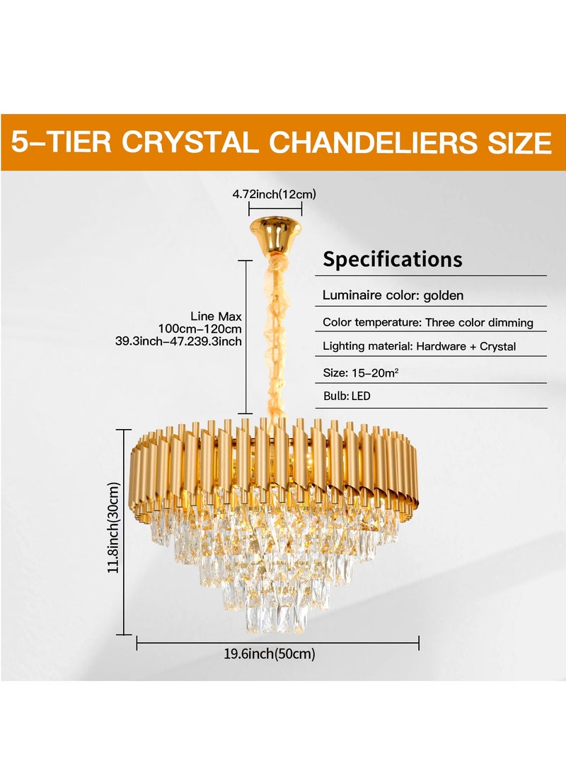 Golden Crystal Chandelier, Elegant Lighting Fixture Round Luminaire, Luxurious Ceiling Light, Bedroom Luxury Light, Modern Crystal Lighting, Golden Pendant, Sparkling Pendant Light