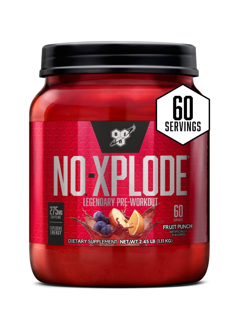 BSN N.O. - Xplode Legendary Pre-Workout Fruit Punch 2.45 lbs (1.11 kg)