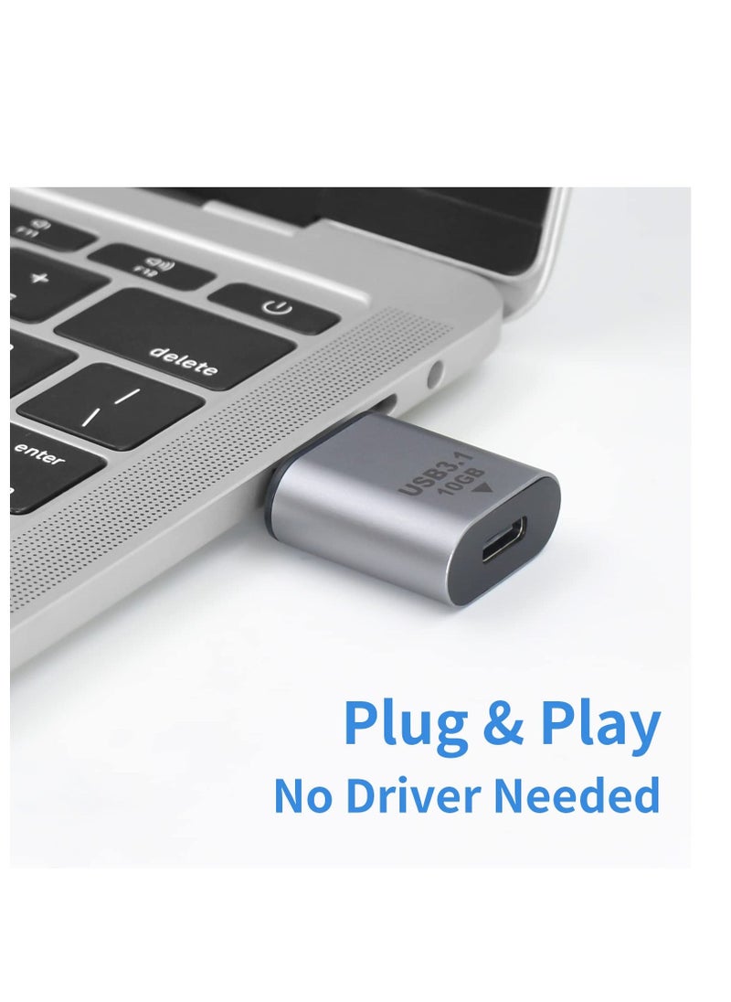 2 Pack USB Male to USB Type C Female Adapter, 3.1 USB A to C Adapter, OTG Fast Charging, Suitable for iphone, Laptop, Power, MacBook