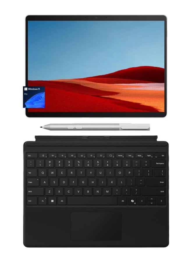 Surface Pro 10 Laptop With 13-Inch Display, Core Ultra 7 165U Processor/16GB RAM/512GB SSD/Intel Graphics/Windows 11 Pro With Pro Keyboard + Slim Pen + GizPro Hub English Platinum