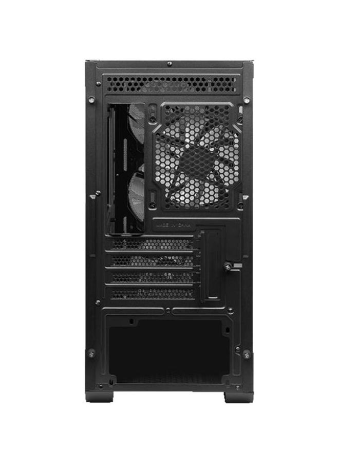 MAG FORGE M100R Micro ATX Tower Gaming PC Case, Tempered Glass Panel, 4 x 120mm ARGB Fans, Up to 240mm Radiator Support, USB 3.2 Gen 1 Type-A, Magnetic Dust Filter, 306-7G20R21-809 Black