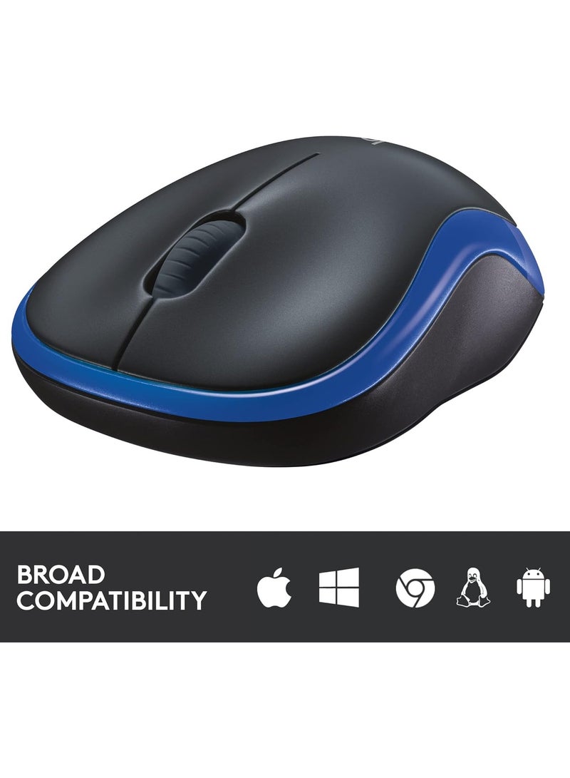 Logitech M185 Wireless Mouse Blue