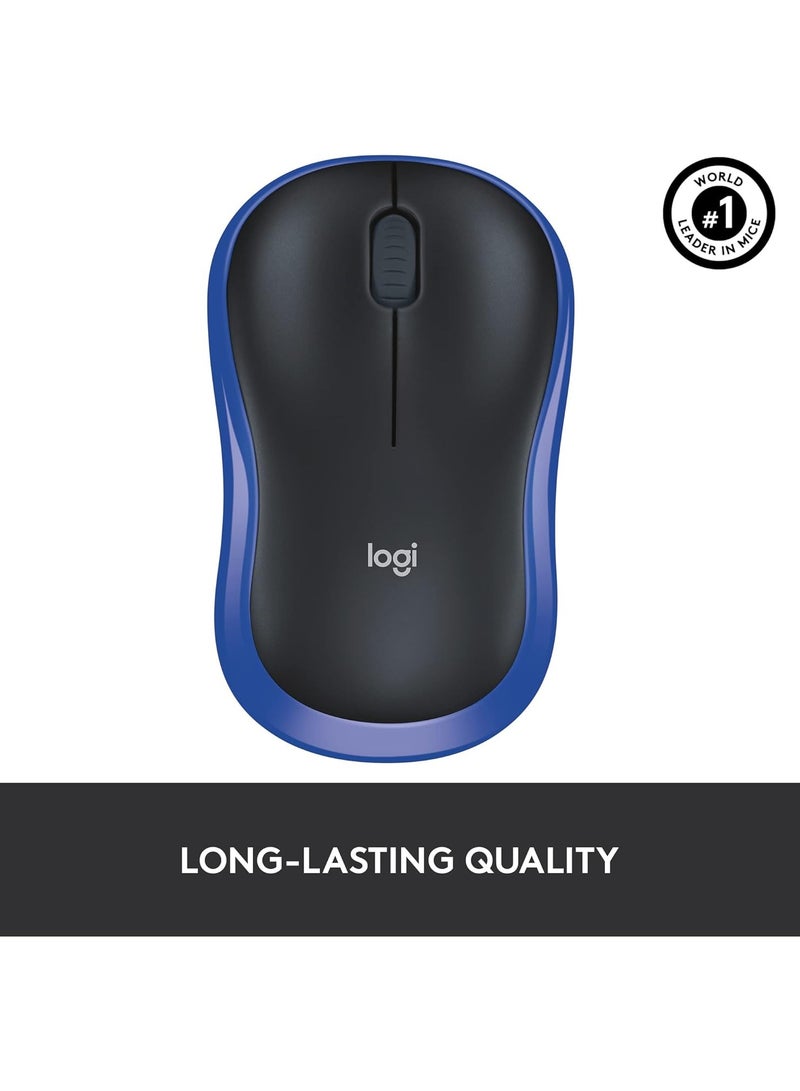 Logitech M185 Wireless Mouse Blue