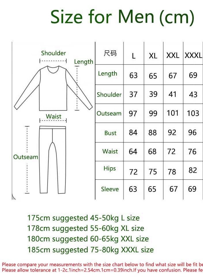 New Trackless Patch Deceau Thermal Long Johns Suit
