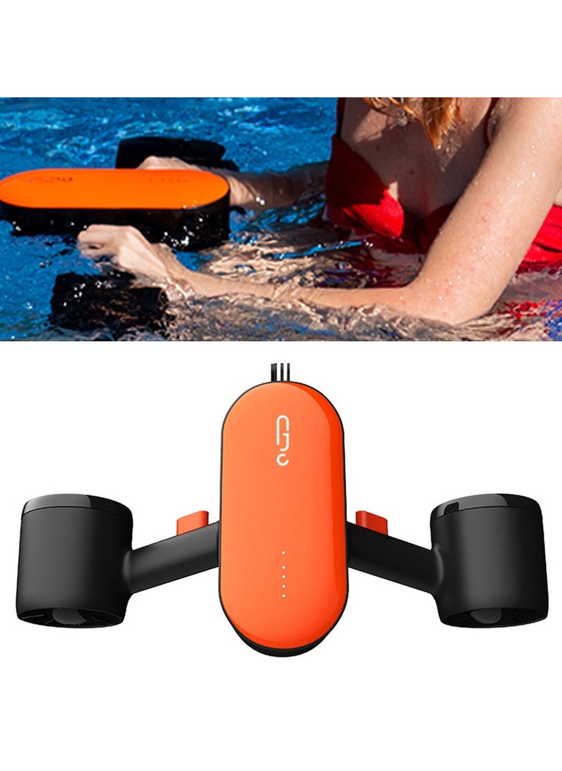 Underwater Scooter with 2-Speed and Action Camera Mount for Water Sea Sports Swimming Pool & Diving Surfboard Snorkeling(S2 Scooter)