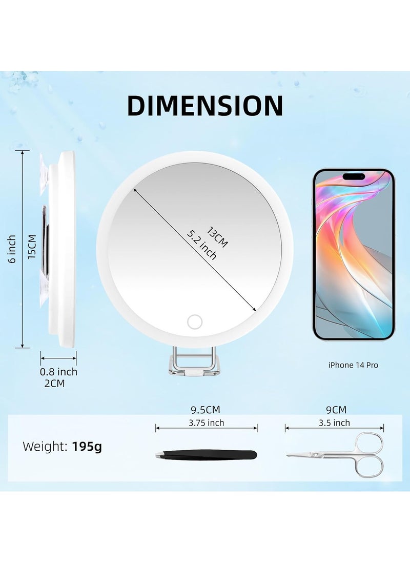 Magnifying Mirror with Light 30X, Large 6