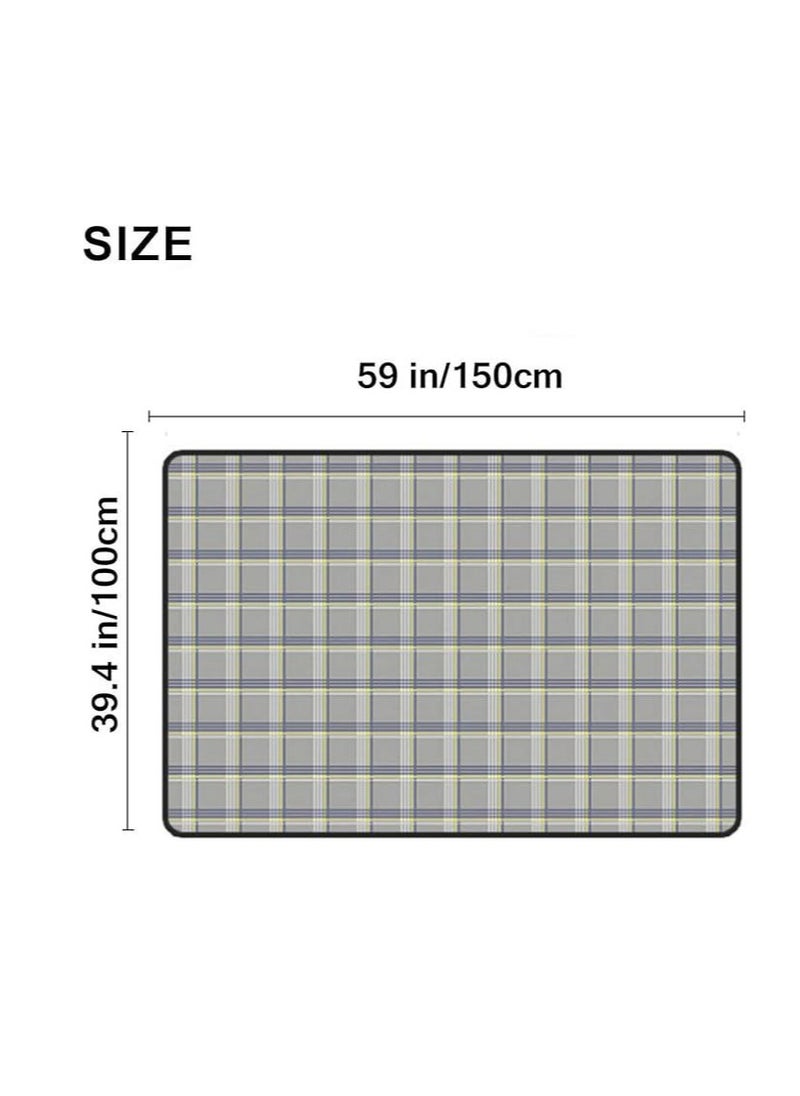 Portable Travel Blanket Airplane Compact With Bag, Fleece Throw Blanket Cozy Soft For Camping Train 60