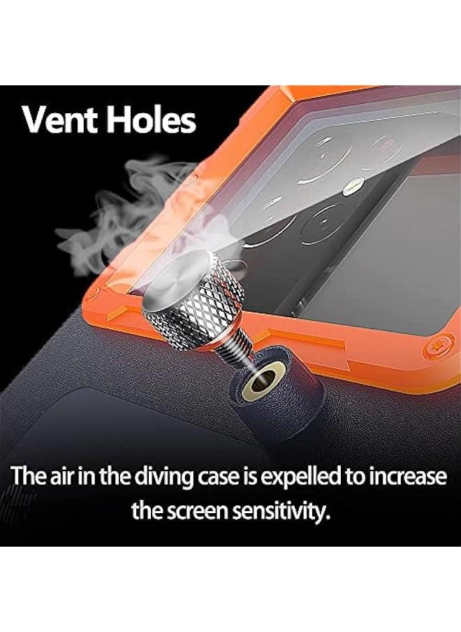 4.7-6.9 inch Extreme Waterproof Underwater Diving Snorkel Phone Case Compatible with All iPhone (Max, Plus, S), Samsung, LG, Google, Android Up to 50Ft, 15M with Lanyard for Bigger Screens