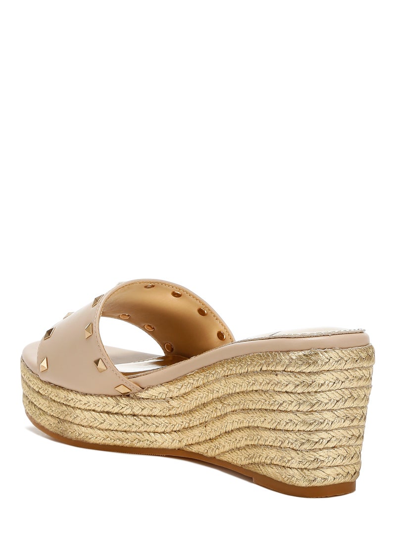 Slip On Espadrilles in Beige