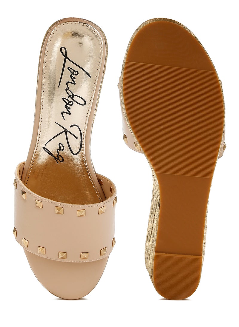 Slip On Espadrilles in Beige