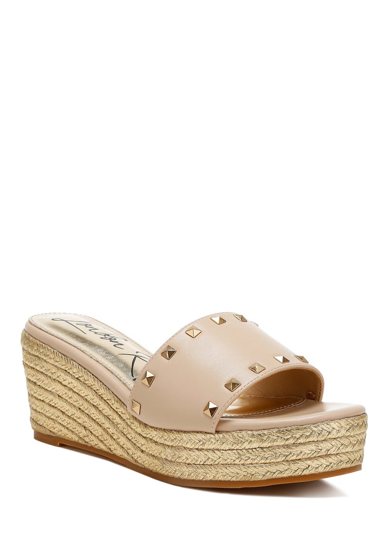 Slip On Espadrilles in Beige