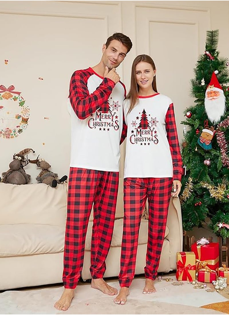 Christmas Family Matching Pajamas Classical Nightwear Sleepwear Sets Long Sleeve Pjs for for Adults Kids and Baby Holiday Xmas Sleepwear Set (Baby Unisex)