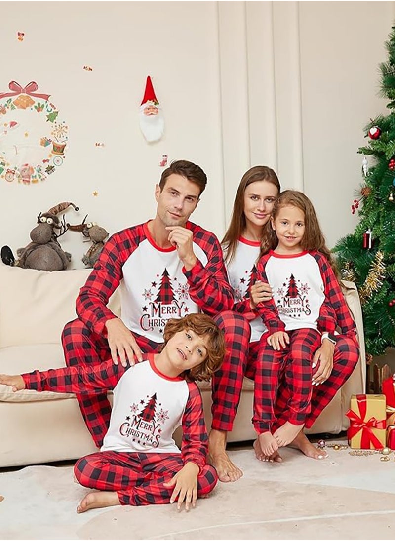 Christmas Family Matching Pajamas Classical Nightwear Sleepwear Sets Long Sleeve Pjs for for Adults Kids and Baby Holiday Xmas Sleepwear Set (Baby Unisex)