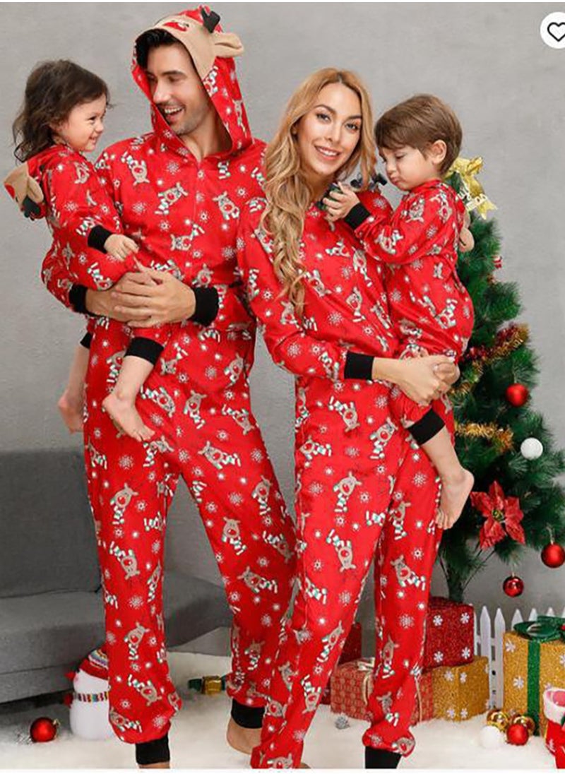 Christmas Family Matching Pajamas Classical Nightwear Sleepwear Sets Long Sleeve Pjs for for Adults Kids and Baby Holiday Xmas Sleepwear Set (Baby Unisex)