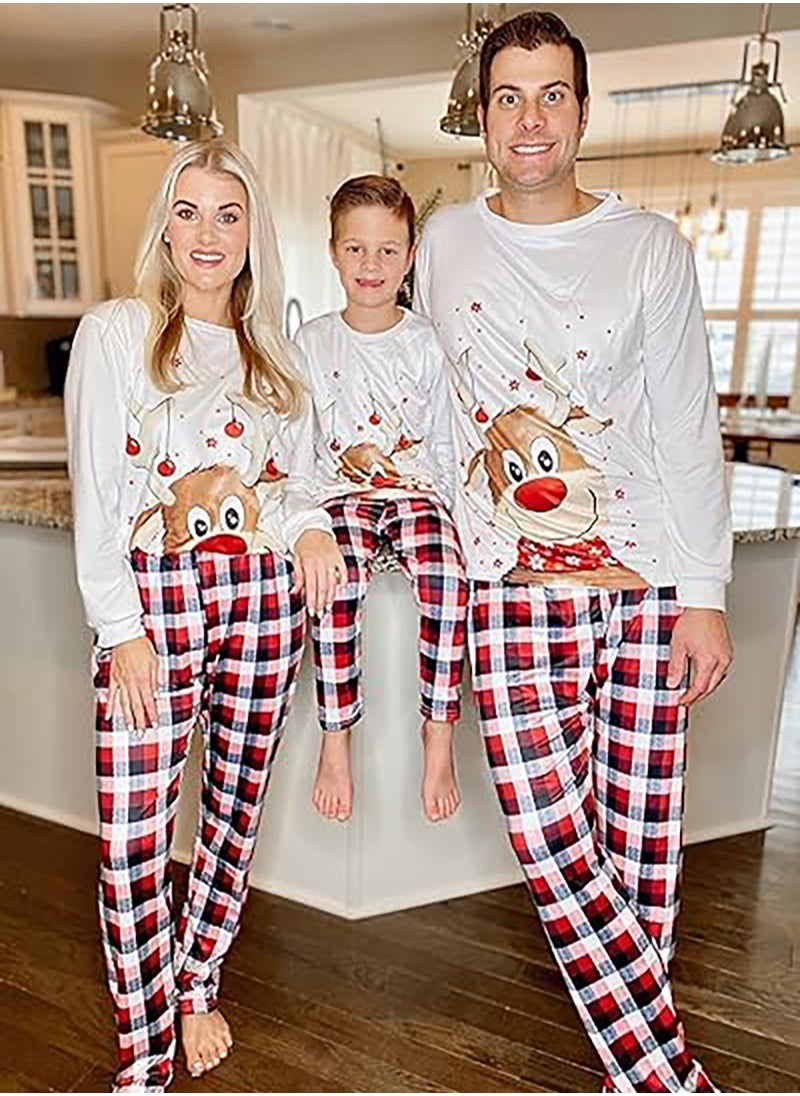 Christmas Family Matching Pajamas Classical Nightwear Sleepwear Sets Long Sleeve Pjs for for Adults Kids and Baby Holiday Xmas Sleepwear Set (Baby Unisex)