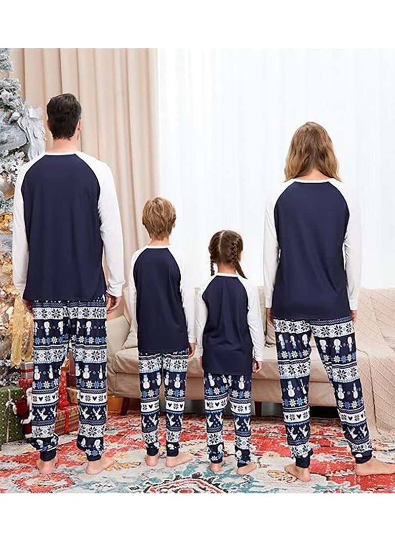 Christmas Family Matching Pajamas Classical Nightwear Sleepwear Sets Long Sleeve Pjs for for Adults Kids and Baby Holiday Xmas Sleepwear Set (Baby Unisex)