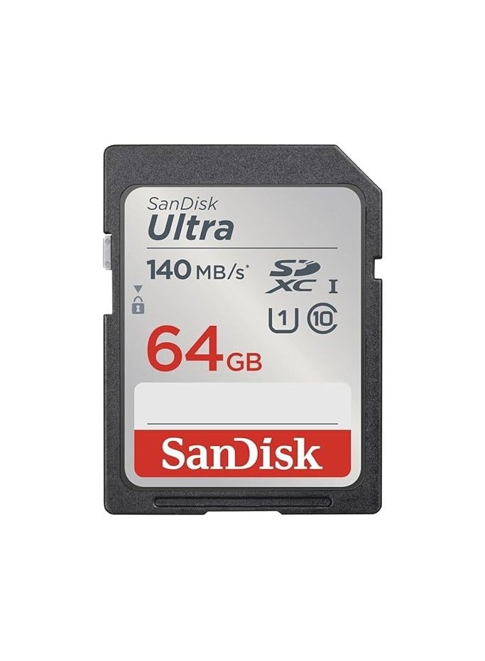 Ultra SDXC UHS-I Memory Card – 140MB/s Transfer Speed 64 GB