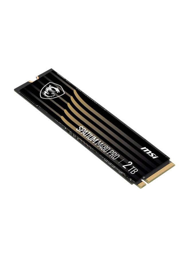 SPATIUM M480 PRO PCIe Gen4x4 M.2 2280 Internal SSD, 2TB Capacity, Up to 7400 MB/s Sequential Read & 7000 MB/s Sequential Write Speed, 1400 TBW, 3D NAND | S78-440Q600-P83 2 TB