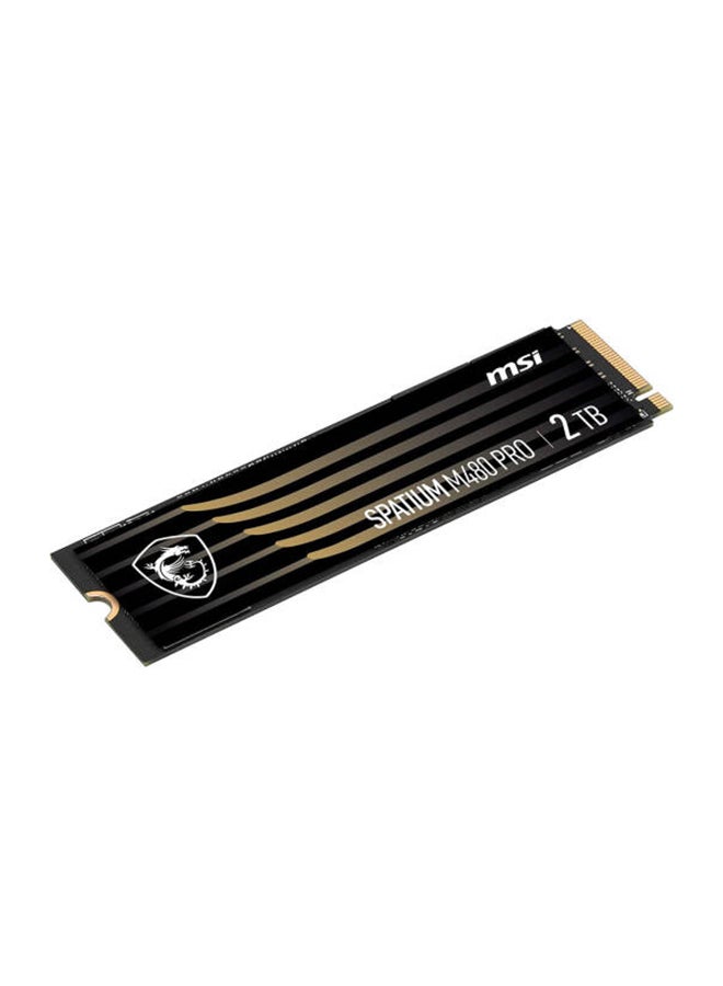 SPATIUM M480 PRO PCIe Gen4x4 M.2 2280 Internal SSD, 2TB Capacity, Up to 7400 MB/s Sequential Read & 7000 MB/s Sequential Write Speed, 1400 TBW, 3D NAND | S78-440Q600-P83 2 TB