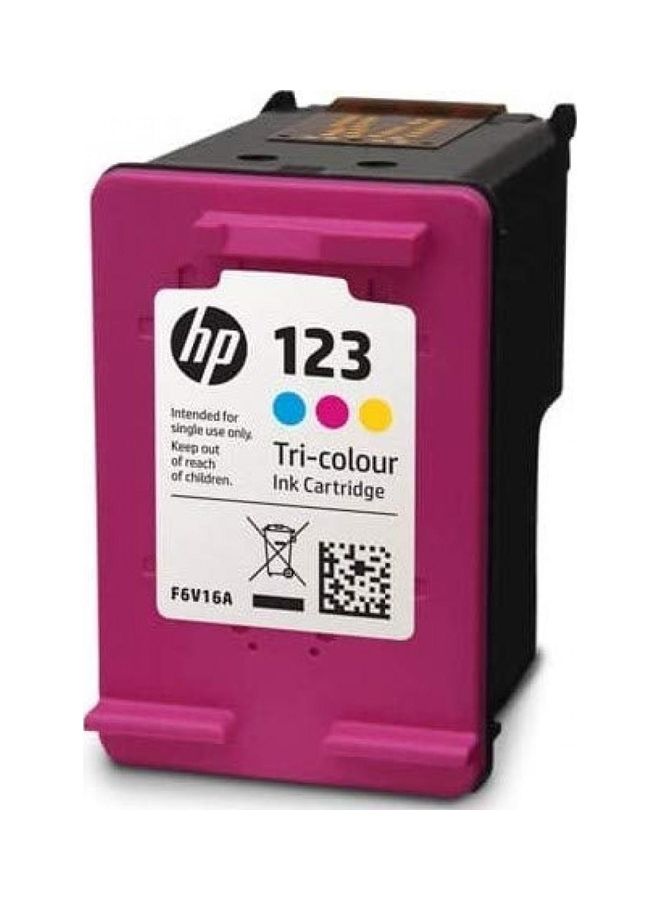 123 Tri-Color Ink Cartridge Original, F6V16AE/MT Multicolour