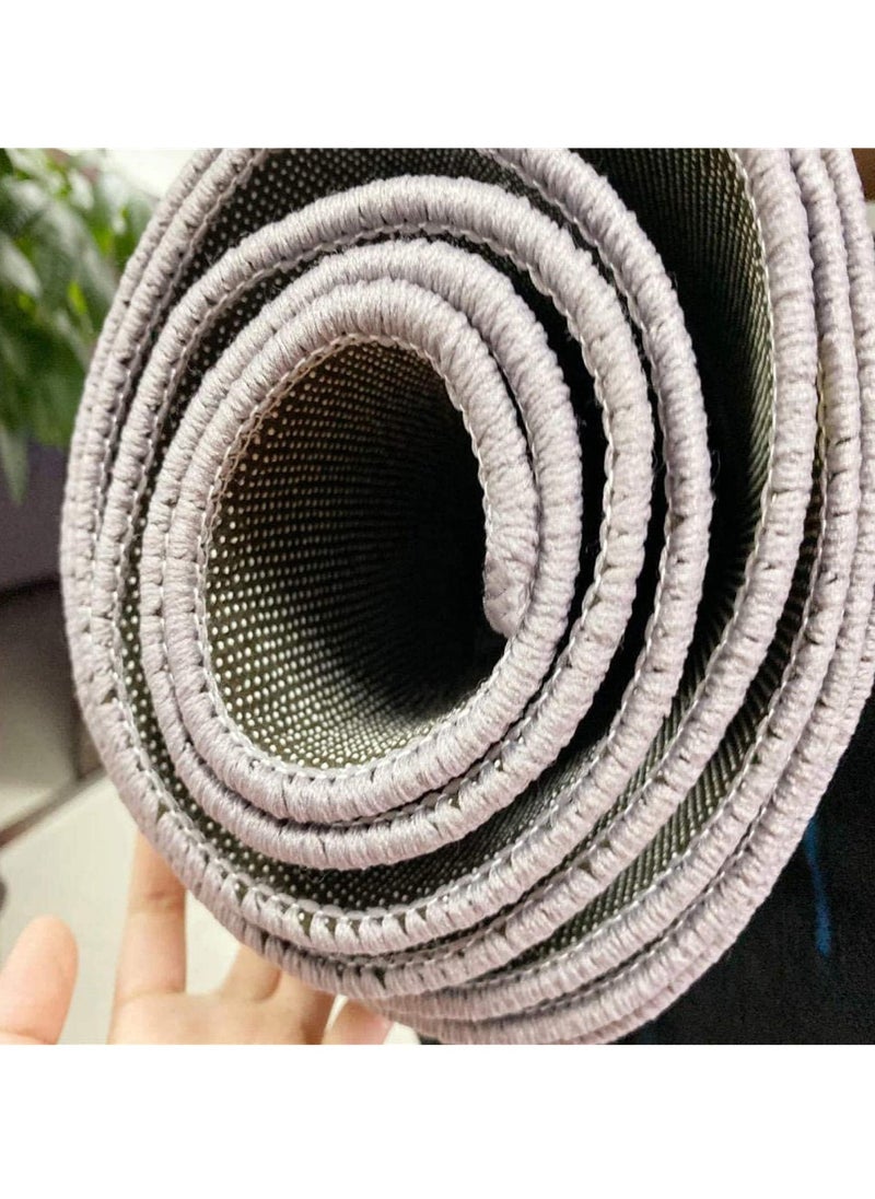 Velvet Area Rug Minimalist Thickened Washable Large Carpet Soft Cartoon Style Anti-slip Big Rugs for Living Room Bedroom 160*230cm