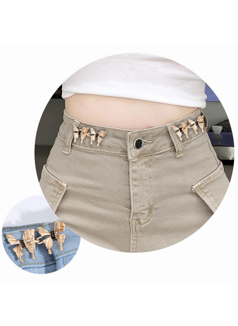 Adjustable Waist Buckle Extender Set, Jeans Nail Free Waist Extender Buttons for Pants, Perfect Fit Instant Button