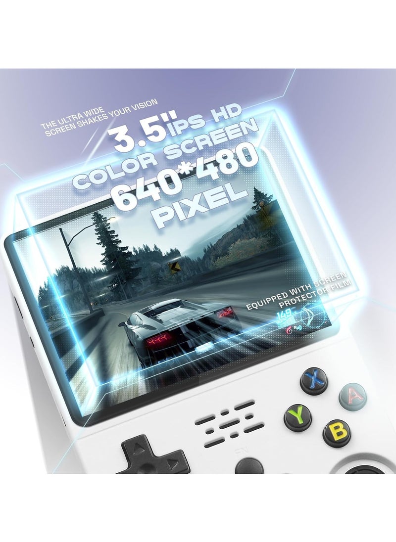 Retro Handheld Game Console, Open Source R36S Video Game Console Linux System 3.5 Inch IPS Screen, Portable Pocket Video Player-Multicolour