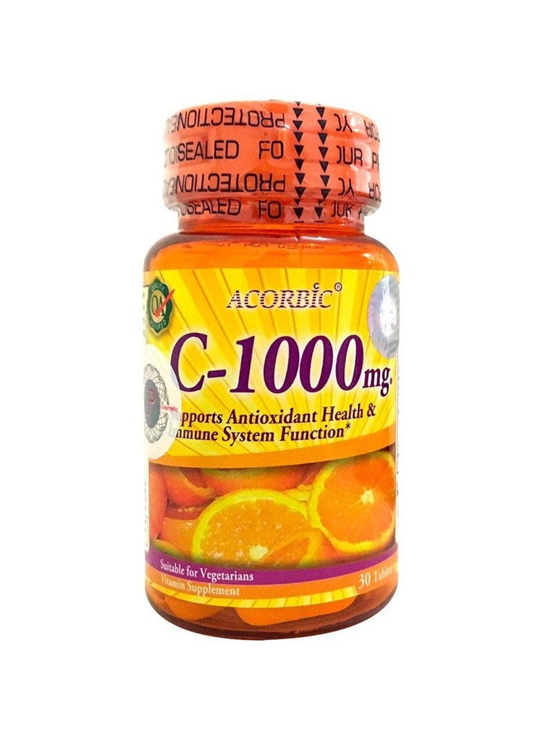 Acorbic C-1000mg Vitamin C Supplement – 30 Capsules