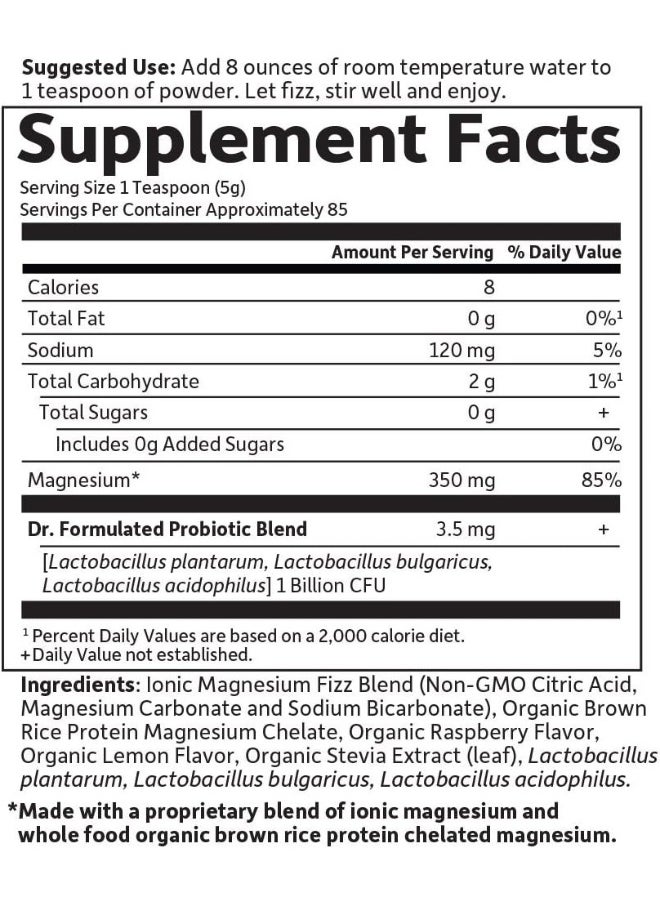 Gol Dr. Formulated Magnesium Raspberry Lemon 421.5G