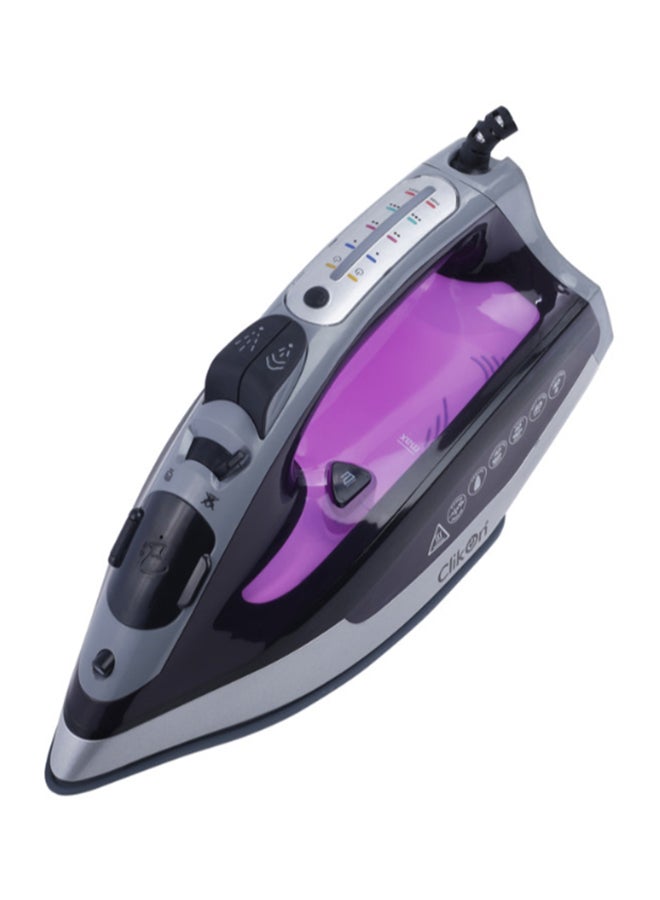 Steam Iron 2400W 2400 W CK4117 Grey/Silver/Purple