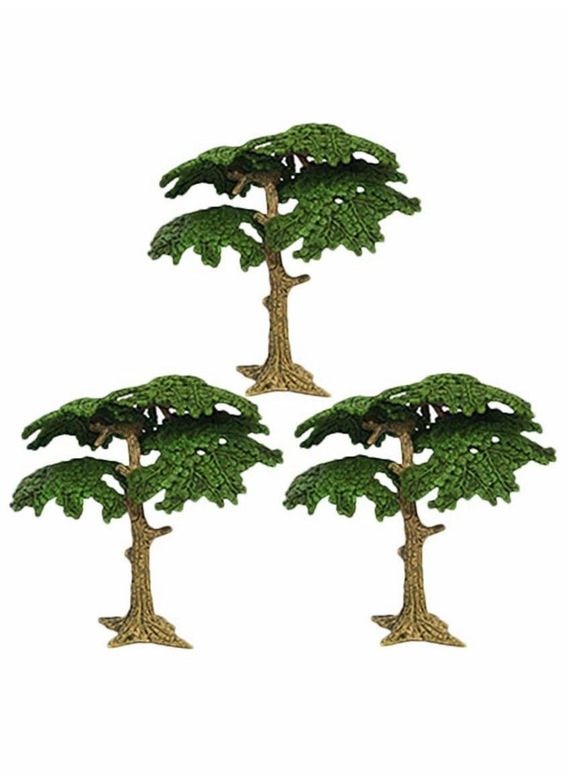 Tree Model Artificial Fake Mini Miniature Trees Train Railways Landscape Scenery Decoration Pine Cypress for DIY Craft 3pcs