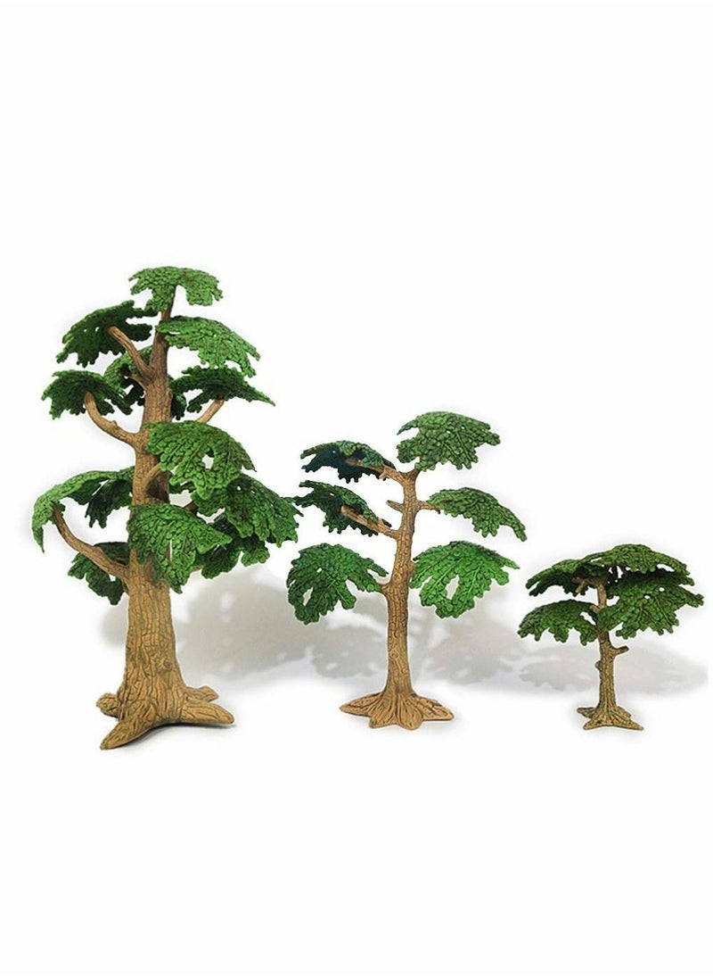 Tree Model Artificial Fake Mini Miniature Trees Train Railways Landscape Scenery Decoration Pine Cypress for DIY Craft 3pcs