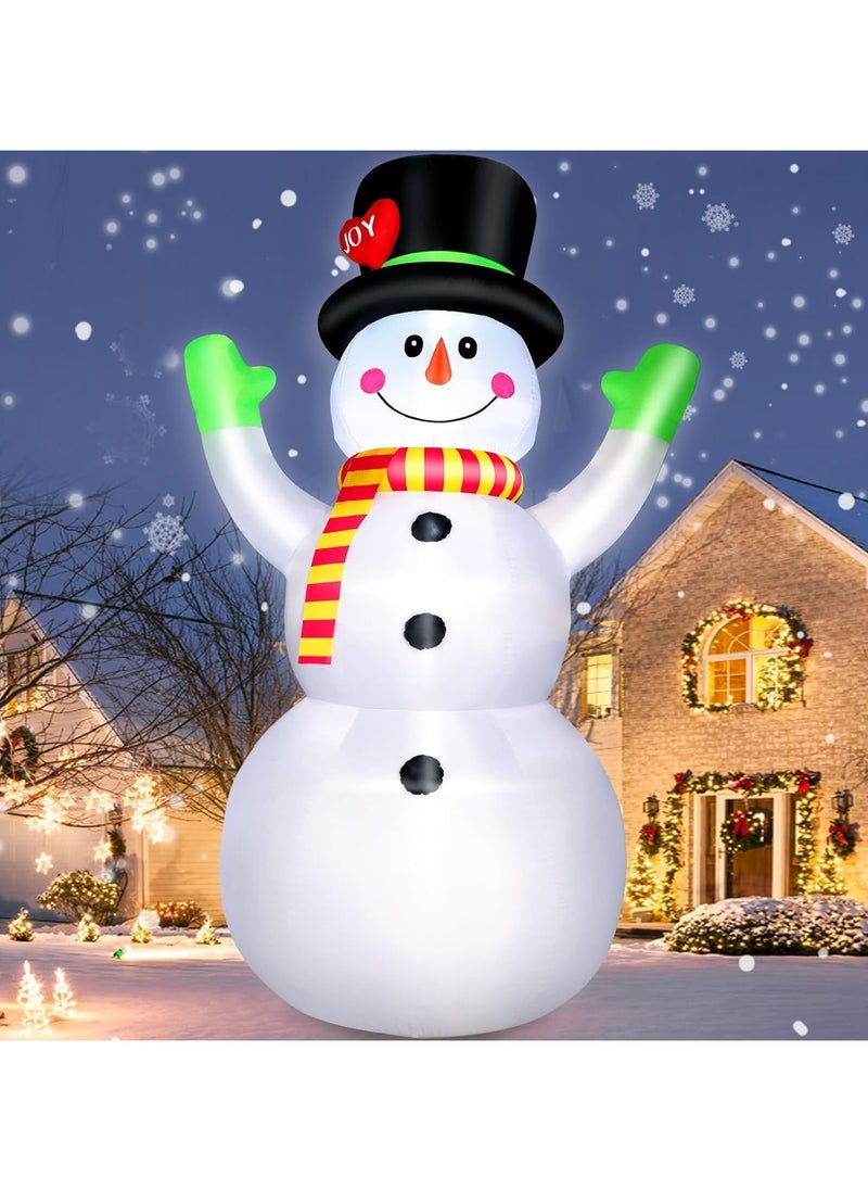 7 FT Christmas Inflatable Snowman,Outdoor Decorations Props,for Indoor Outdoor Christmas Decorations Yard Garden Decoration (2.1M/Snowman)