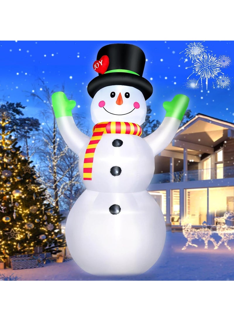 7 FT Christmas Inflatable Snowman,Outdoor Decorations Props,for Indoor Outdoor Christmas Decorations Yard Garden Decoration (2.1M/Snowman)