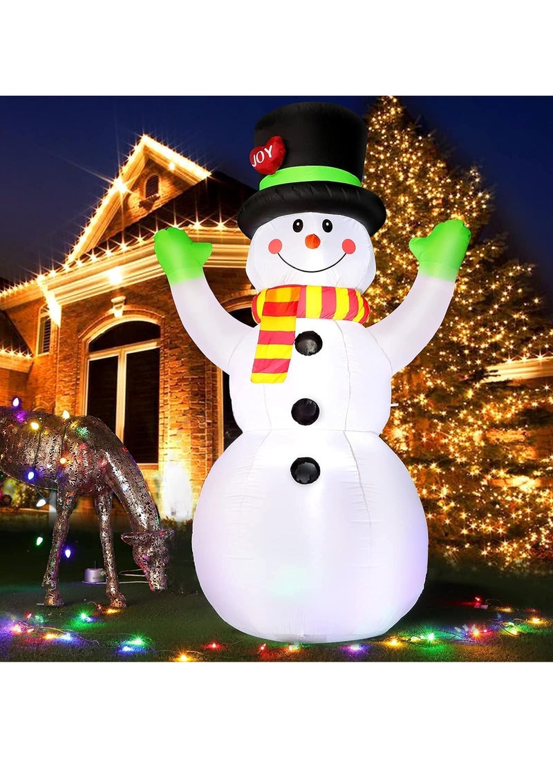 7 FT Christmas Inflatable Snowman,Outdoor Decorations Props,for Indoor Outdoor Christmas Decorations Yard Garden Decoration (2.1M/Snowman)