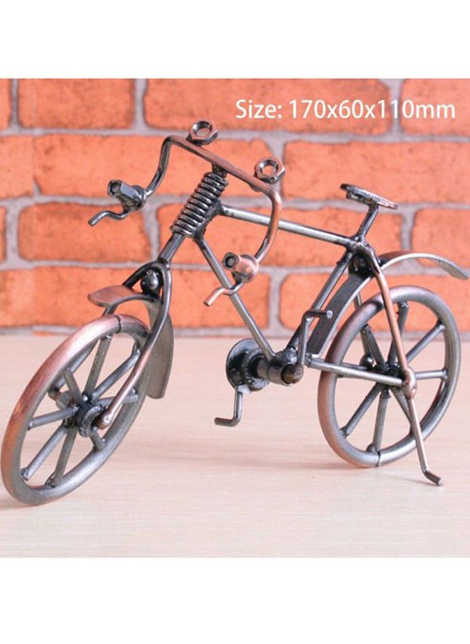 Metal Antique Bike Model Figurine Bronze/Black 170x110x60mm