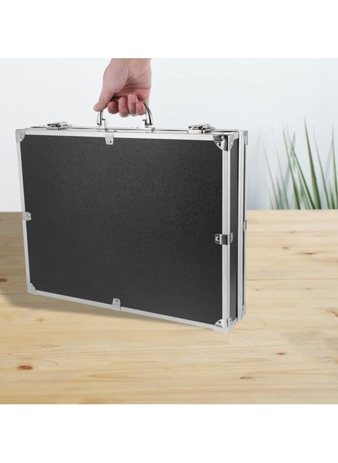 Aluminum Briefcase - 11 Inch Hard Laptop Briefcases with Lock, Multifunctional Attache Case