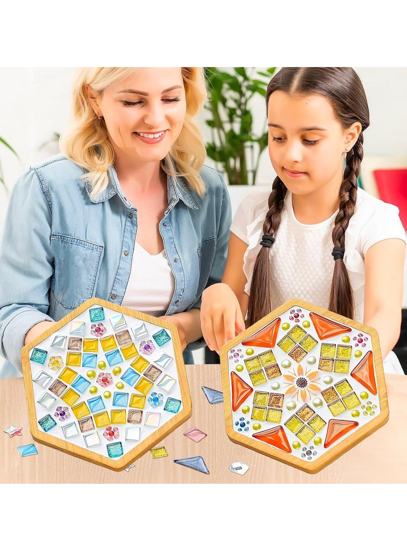 Mosaic Coasters Diy Creative Children'S Handmade Material Package Festival Activities Handmade Diy Crafts(Style 5)