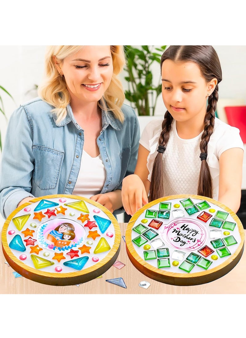 Mosaic Coasters Diy Creative Children'S Handmade Material Package Festival Activities Handmade Diy Crafts(Style 4)