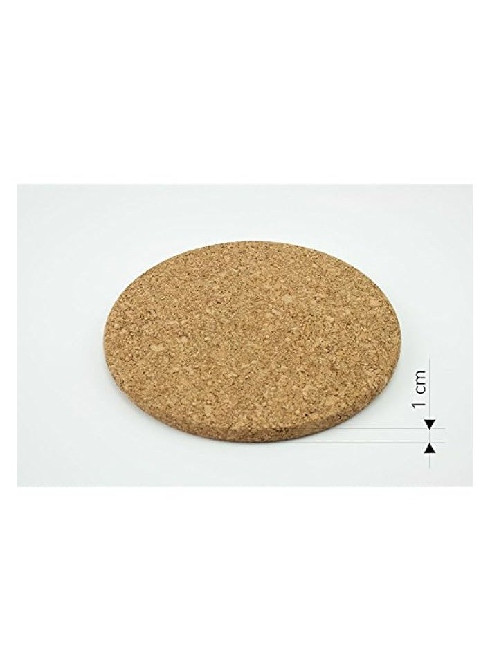 19 x 1 CM Round Coaster Cork Coaster HEAT Resistant Mat made of cork