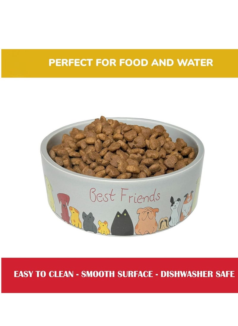 Ethical Products , Dog Bowl Cat Bowl Durable Dog Food and Water Pet Dish, Dishwasher Safe, Trending Styles, Speckled Dog Dish 7