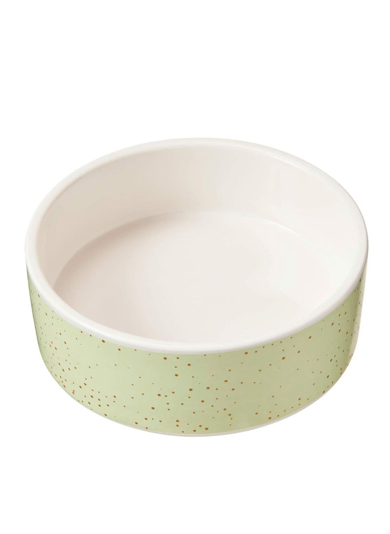 Ethical Products ,Heavy Ceramic High Gloss Dog Bowl Cat Bowl Durable Dog Food and Water Pet Dish, Dishwasher Safe, Trending Styles, Speckled Dog Dish 5