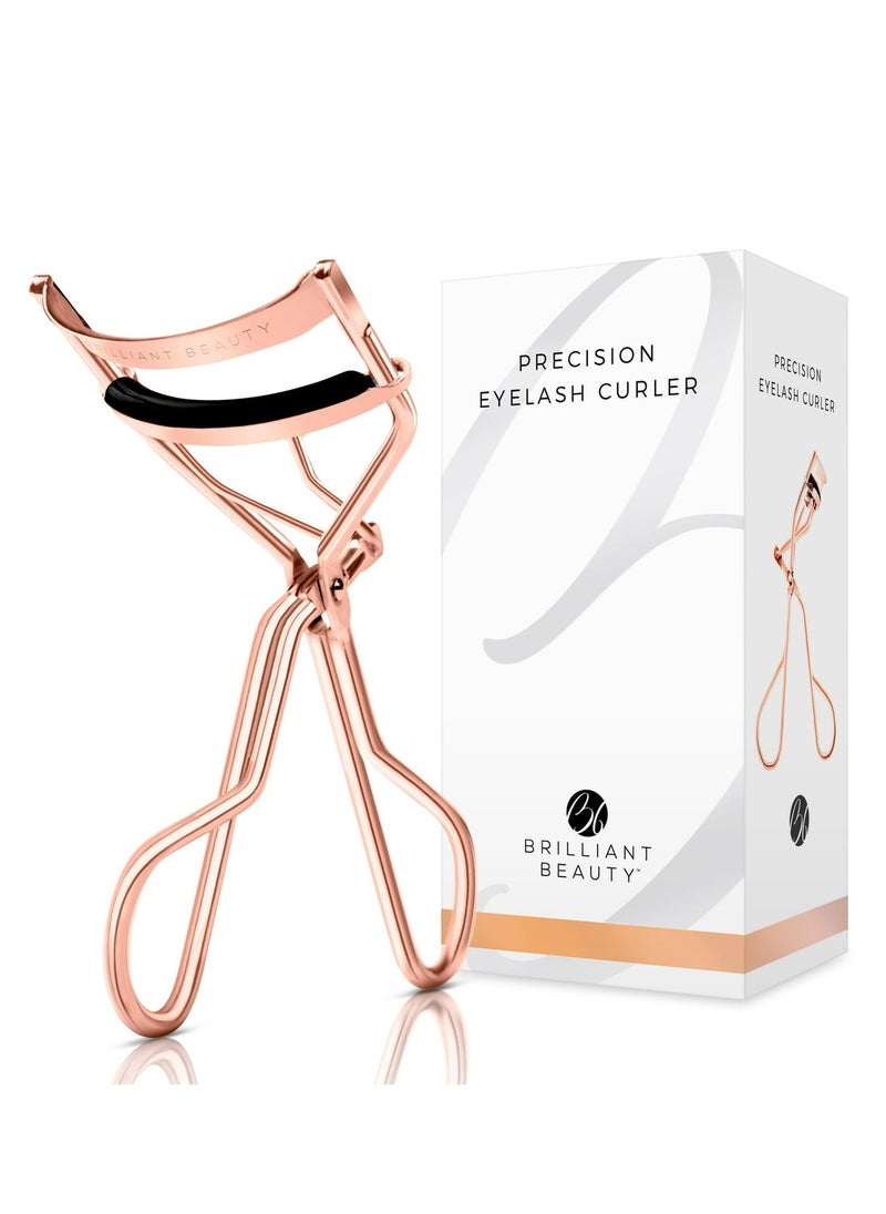 BRILLIANT BEAUTY Lash Prodigy Eyelash Curler, Rose Gold