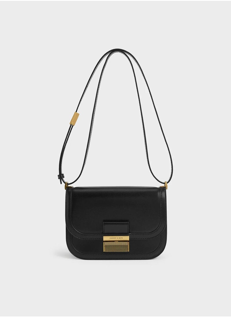 CHARLES & KEITH Charlot Crossbody Bag & Shoulder Bag  - Black