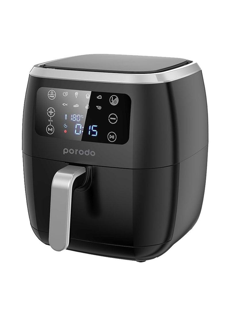 Porodo Smart Air Fryer with APP Control 6L 1800W Black