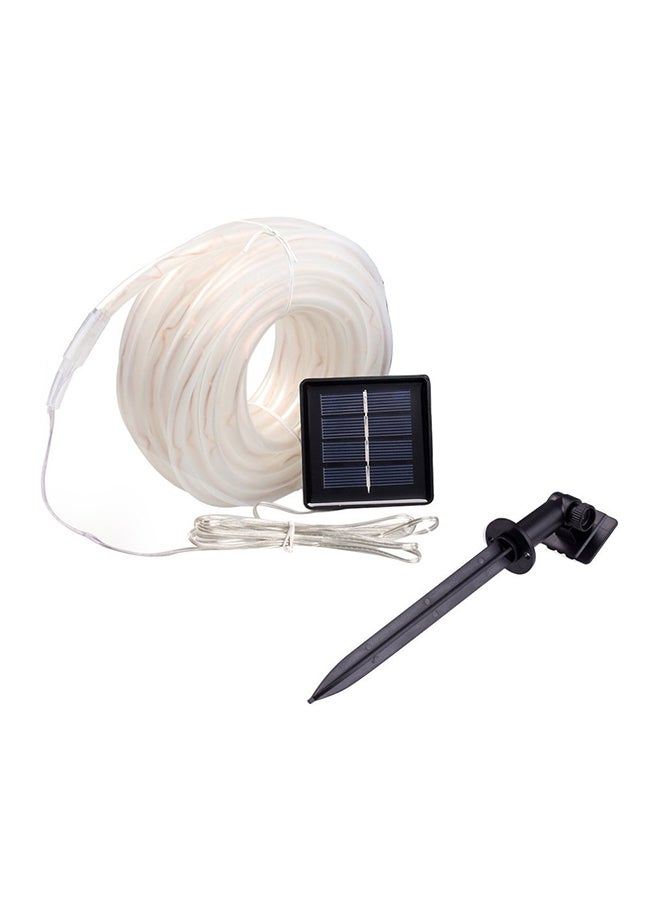 100-LED Solar Outdoor String Light White 17x16x4cm