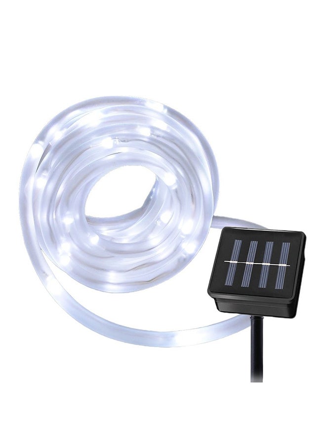 100-LED Solar Outdoor String Light White 17x16x4cm