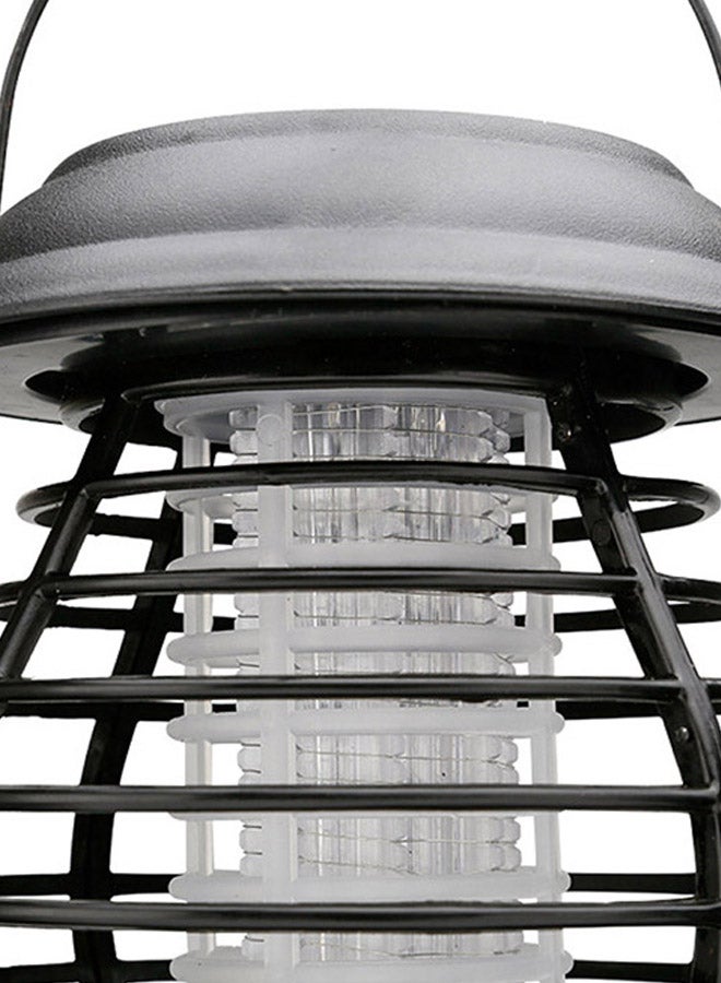 Decorative Solar Power LED Mosquito Outdoor Lamp Black 15 x 26cm